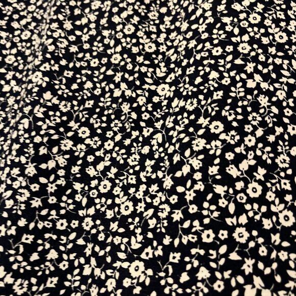 JACHS NEW YORK Men's Navy and White XXL Floral Short Sleeve Button Down - Picture 5 of 8